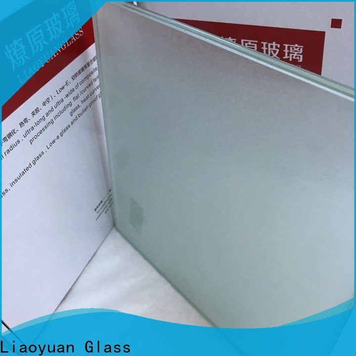 Liaoyuan Glass cheap sandblast glass suppliers bulk production