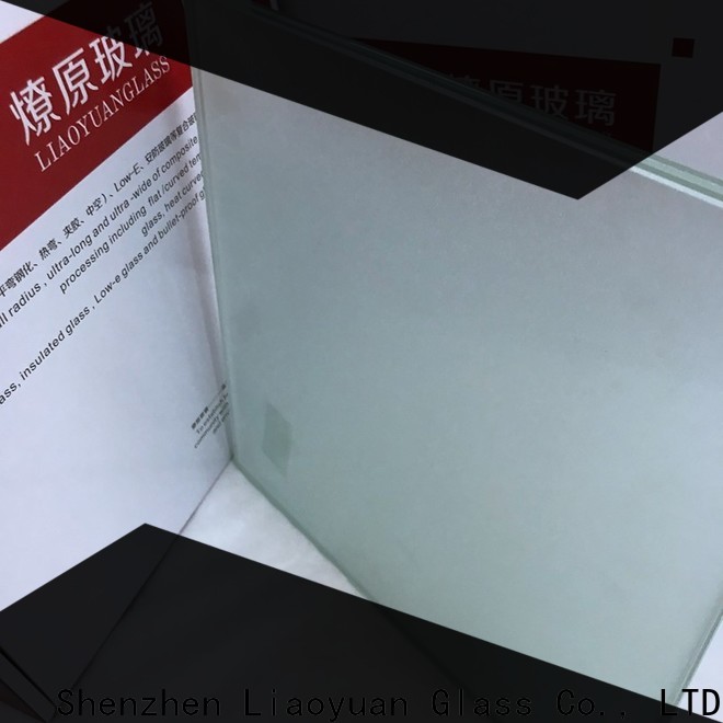 Liaoyuan Glass sandblasted toughened glass with good price bulk buy