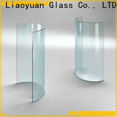 professional curved glass price from China bulk production