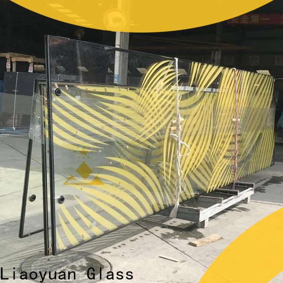 Liaoyuan Glass screen printing glass supply bulk production
