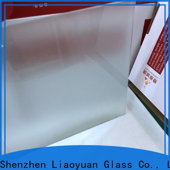 Liaoyuan Glass hot-sale acid etched glass panels series bulk production