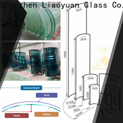 Liaoyuan Glass curved glass panes design for sale