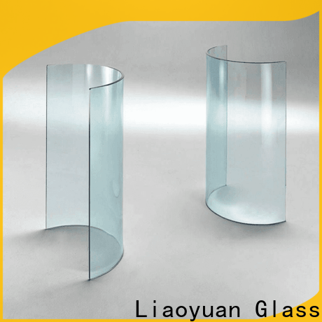 Liaoyuan Glass top curved toughened glass design for promotion