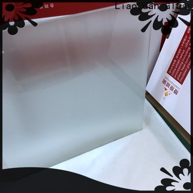 Liaoyuan Glass acid etched glass panels best supplier with high cost performance