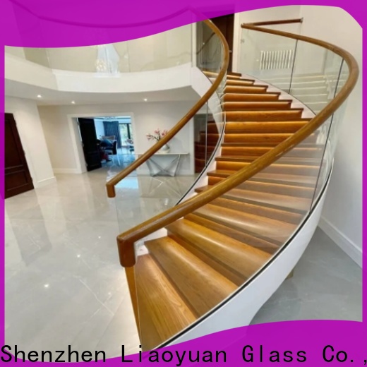 hot selling bent curved glass company for promotion