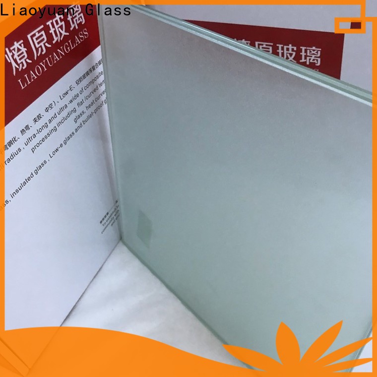 Liaoyuan Glass factory price sandblasted frosted glass suppliers with high cost performance