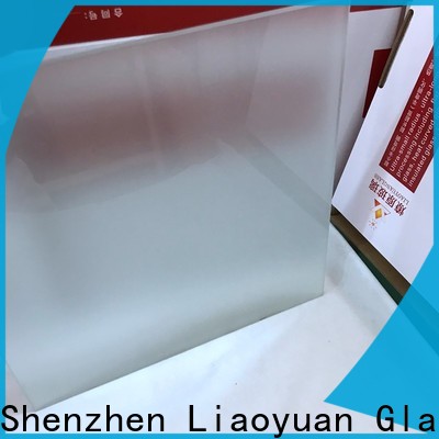 Liaoyuan Glass acid etched frosted glass wholesale distributors for promotion