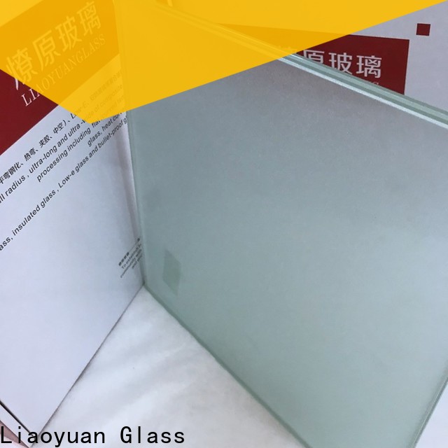 Liaoyuan Glass sandblasted glass price from China with high cost performance