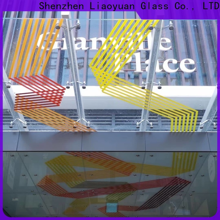 Liaoyuan Glass quality ceramic printing on glass factory price for sale