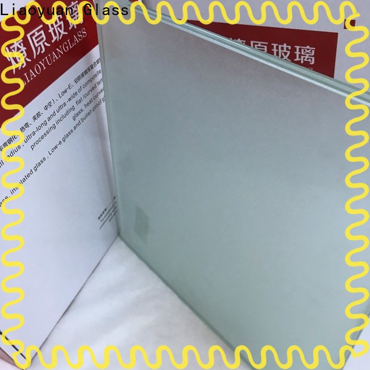 high quality sandblasted glass price in bulk bulk production