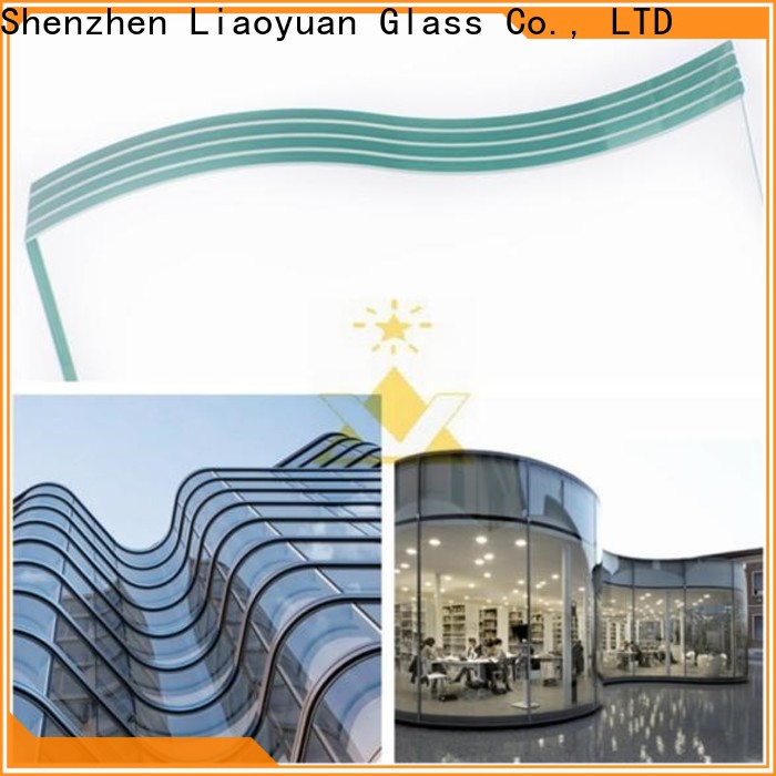 Liaoyuan Glass curved glass panes suppliers for sale