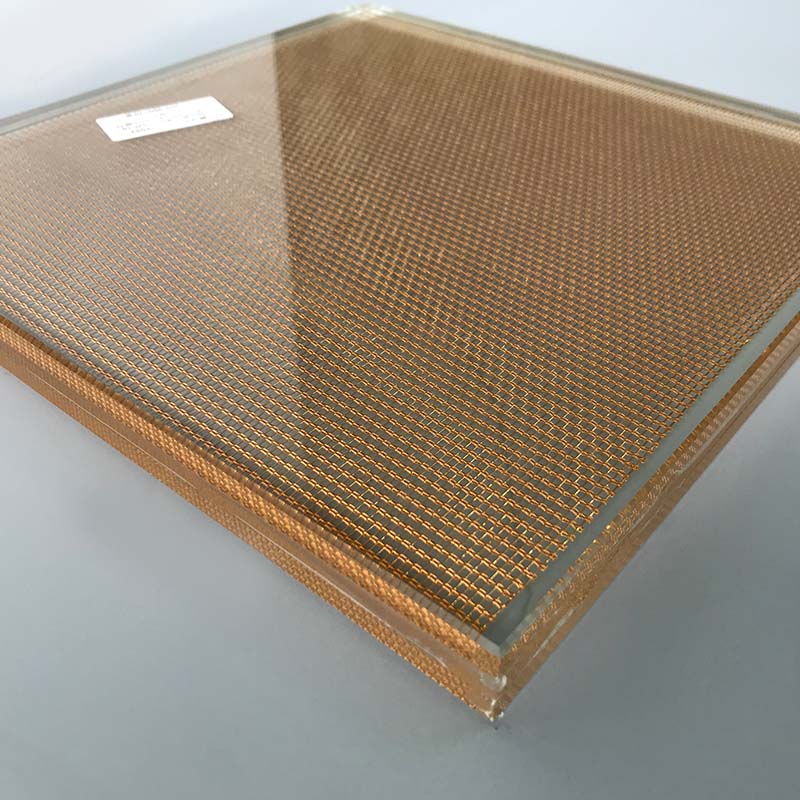 Sefar Mesh Laminated Glass 10mm low iron HS+0.76PVB+Sefar mesh+0.76PVB+10mm low iron HS