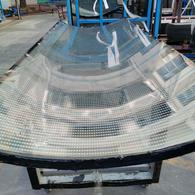 Multi radius and complex shape of Hot curved glass