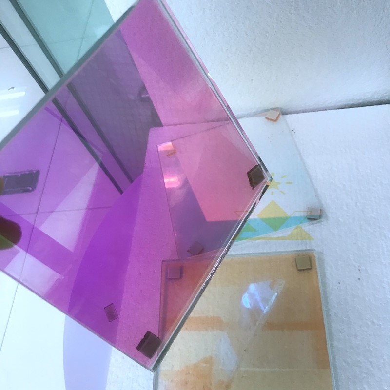 Dazzling iridescence Tempered Rainbow Glass 8mm Thickness